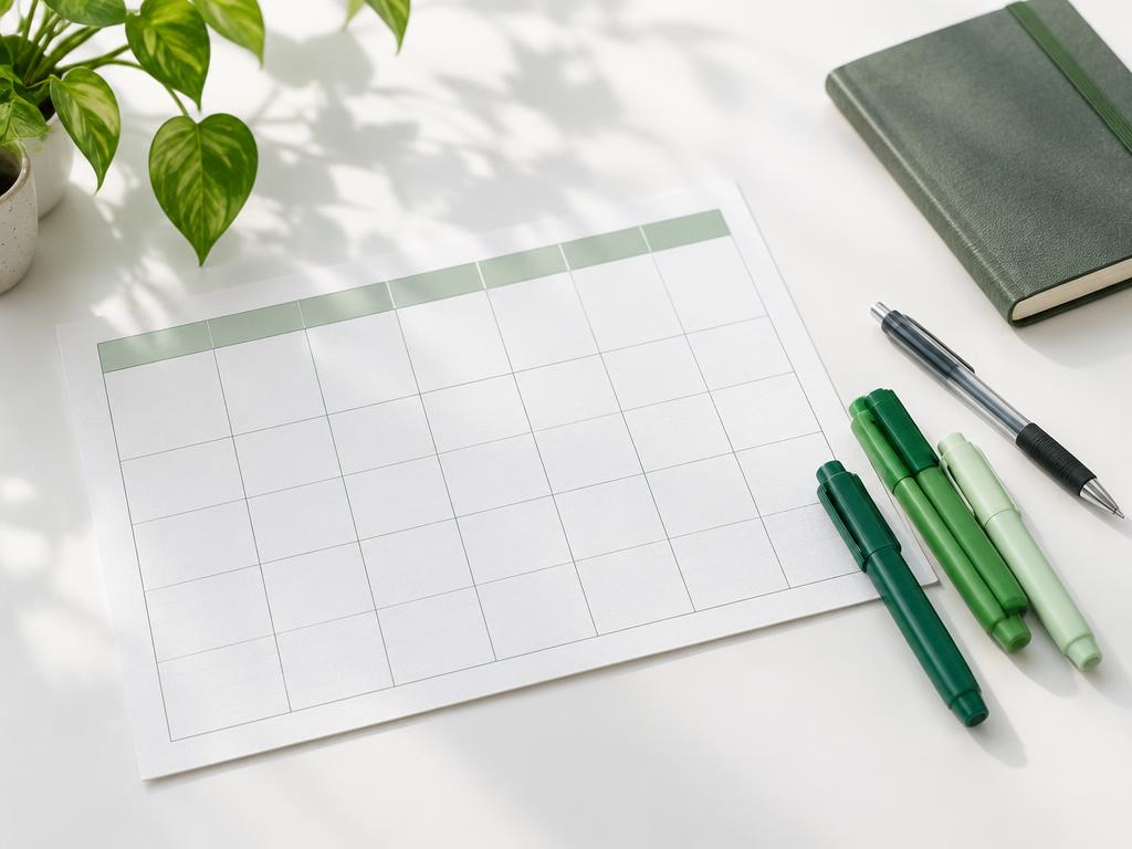 Un calendrier pour planifier les actions