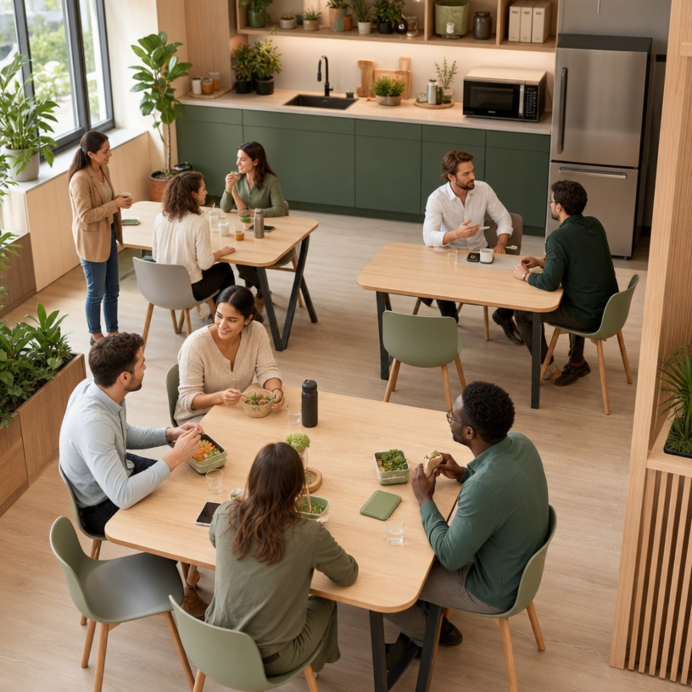 Des collègues travaillent ensemble dans leur entreprise
